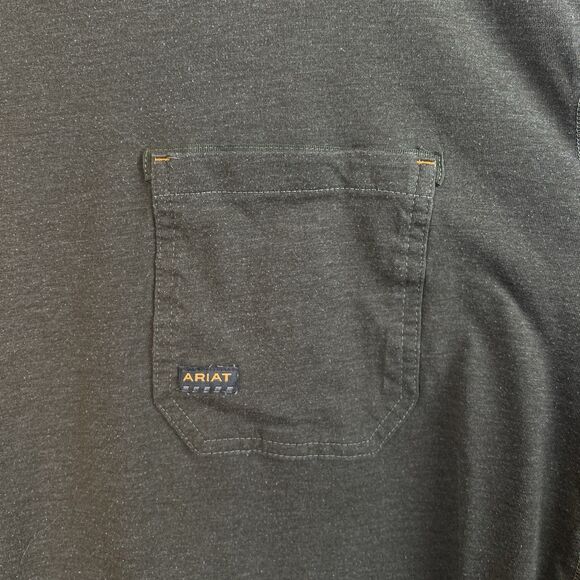 Ariat Rebar Long Sleeve Tee XL Green Flag - Picture 8 of 9